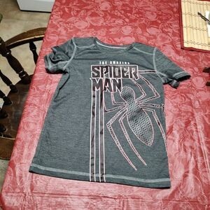 New Jumping Active Beans Dark Gray Spiderman Short Set Size Boy's 7